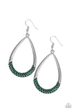 Paparazzi "Take A Dip" Green Earrings Paparazzi Jewelry