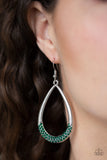 Paparazzi "Take A Dip" Green Earrings Paparazzi Jewelry