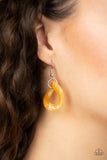 Paparazzi "Red-HAUTE Mama" Yellow Necklace & Earring Set Paparazzi Jewelry