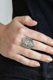 Paparazzi VINTAGE VAULT "Fall Into VINE" Silver Ring Paparazzi Jewelry