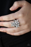 Paparazzi "Gardenia Grandeur" White Ring Paparazzi Jewelry