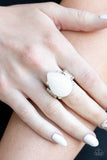 Paparazzi "Mojave Minerals" White Ring Paparazzi Jewelry