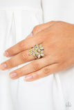 Paparazzi "Gardenia Grandeur" Yellow Ring Paparazzi Jewelry