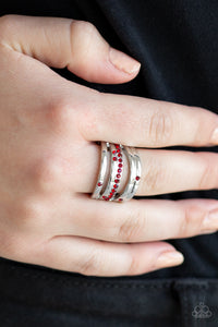 Paparazzi VINTAGE VAULT "Make A SHEEN"  Red Ring Paparazzi Jewelry