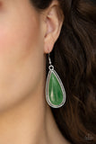 Paparazzi "Oasis Sheen" Green Earrings Paparazzi Jewelry