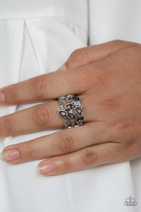 Paparazzi "Blink Back TIERS" Silver Ring Paparazzi Jewelry