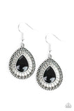 Paparazzi VINTAGE VAULT "Limo Service" Black Earrings Paparazzi Jewelry