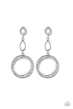 Paparazzi "On The Glamour Scene" White Post Earrings Paparazzi Jewelry