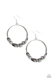 Paparazzi VINTAGE VAULT "Legendary Luminescence" Silver Earrings Paparazzi Jewelry