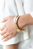 Paparazzi VINTAGE VAULT "Haven't SHEEN Nothing Yet" Gold Bracelet Paparazzi Jewelry