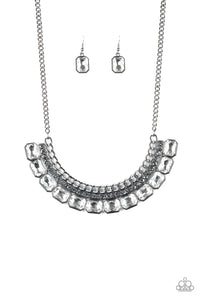 Paparazzi "Killer Knockout" Black Necklace & Earring Set Paparazzi Jewelry