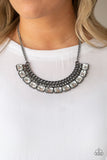 Paparazzi "Killer Knockout" Black Necklace & Earring Set Paparazzi Jewelry