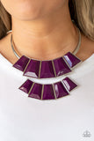 Paparazzi VINTAGE VAULT "Lions, TIGRESS, and Bears" Purple Necklace & Earring Set Paparazzi Jewelry