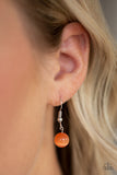 Paparazzi VINTAGE VAULT "Tasseled Tranquility" Orange Necklace & Earring Set Paparazzi Jewelry