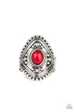 Paparazzi VINTAGE VAULT "Rogue Ramble" Red Ring Paparazzi Jewelry