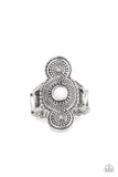 Paparazzi VINTAGE VAULT "Desert Mandalas" White Ring Paparazzi Jewelry