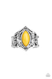 Paparazzi VINTAGE VAULT "Roamin Rogue" Yellow Ring Paparazzi Jewelry