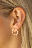Paparazzi "5th Ave Angel" Rose Gold Post Earrings Paparazzi Jewelry