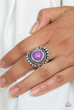 Paparazzi "Nomad Drama" Purple Ring Paparazzi Jewelry