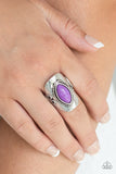 Paparazzi "PLAIN Ride" Purple Ring Paparazzi Jewelry