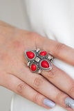 Paparazzi "Dune Runner" Red Ring Paparazzi Jewelry