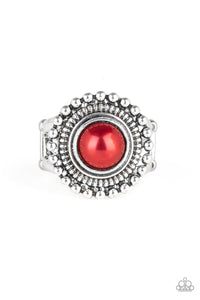 Paparazzi VINTAGE VAULT "Regal Royal" Red Ring Paparazzi Jewelry