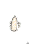 Paparazzi "Pioneer Plains" White Ring Paparazzi Jewelry