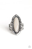 Paparazzi VINTAGE VAULT "Santa Fe Serenity" White Ring Paparazzi Jewelry