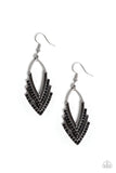 Paparazzi "Tour de Force" Black Earrings Paparazzi Jewelry