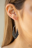 Paparazzi "Tour de Force" Black Earrings Paparazzi Jewelry