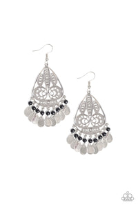 Paparazzi "Mermaid Mojito" Black Earrings Paparazzi Jewelry