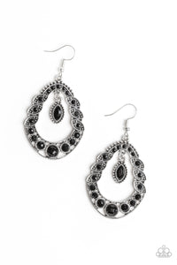 Paparazzi "Malibu Mardi Gras" Black Earrings Paparazzi Jewelry