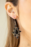 Paparazzi VINTAGE VAULT "Glamorously Colorful" Black Earrings Paparazzi Jewelry