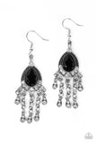 Paparazzi VINTAGE VAULT "Bling Bliss" Black Earrings Paparazzi Jewelry