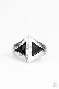 Paparazzi "Crusader" Black Mens Ring Paparazzi Jewelry