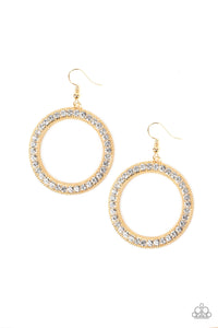 Paparazzi "Haute Halo" Gold Earrings Paparazzi Jewelry