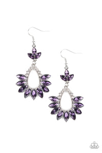 Paparazzi "Extra Exquisite" Purple Earrings Paparazzi Jewelry