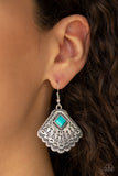 Paparazzi "Mountain Mesa" Blue Earrings Paparazzi Jewelry