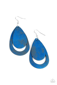 Paparazzi "Fiery Firework" Blue Earrings Paparazzi Jewelry