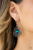 Paparazzi "Regal Razzle" Blue Earrings Paparazzi Jewelry