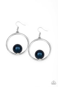Paparazzi "Solitaire REFINEMENT" Blue Earrings Paparazzi Jewelry