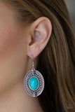 Paparazzi "Mountain Melody" Blue Earrings Paparazzi Jewelry