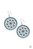 Paparazzi VINTAGE VAULT "Merry Mandalas" Blue Earrings Paparazzi Jewelry