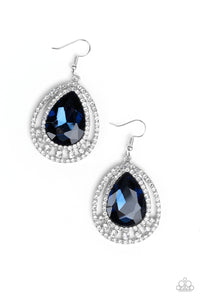 Paparazzi "All Rise For Her Majesty" Blue Earrings Paparazzi Jewelry