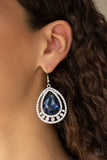 Paparazzi "All Rise For Her Majesty" Blue Earrings Paparazzi Jewelry