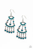 Paparazzi "Chandelier Shimmer" Blue Earrings Paparazzi Jewelry