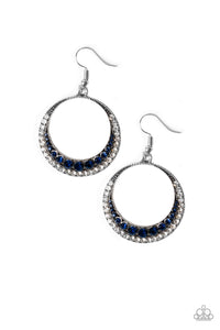 Paparazzi "Demanding Dazzle" Blue Earrings Paparazzi Jewelry