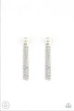 Paparazzi "Rebel Refinement" White Post Earrings Paparazzi Jewelry