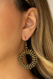 Paparazzi "Girl Of Your GLEAMS" Brass Earrings Paparazzi Jewelry