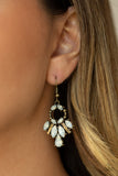 Paparazzi "Glowing Allure" Brass Earrings Paparazzi Jewelry